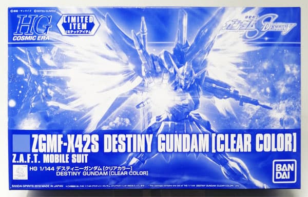HG 1/144 Destiny Gundam [Clear Color] [Event Exclusive]
