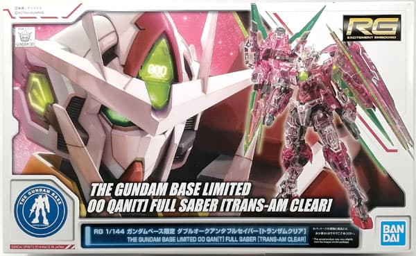 RG 1/144 00 QAN [T] Full Saber (Trans AM Clear) [Gundam Base Exclusive]
