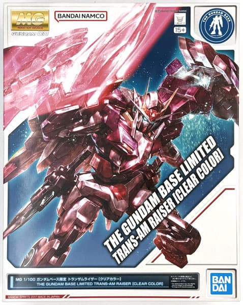 MG 1/100 TransAm Raiser [Clear Color] (Gundam Base Exclusive)