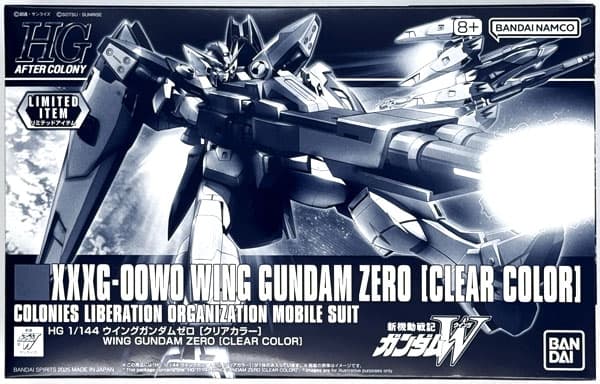 HG 1/144 Wing Gundam Zero [Clear Color] (Event Exclusive)