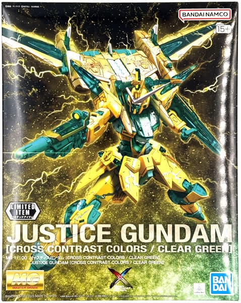 MG 1/100 Justice Gundam [CROSS CONTRAST COLORS / CLEAR GREEN] (GUNDAM NEXT FUTURE FINAL TOKYO Exclusive)