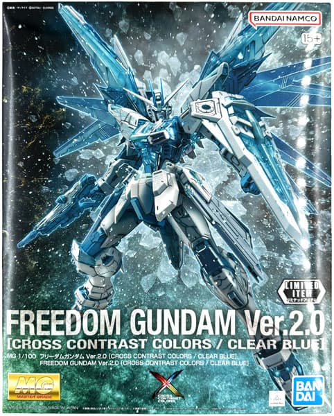 MG 1/100 Freedom Gundam Ver.2.0 [CROSS CONTRAST COLORS / CLEAR BLUE] (GUNDAM NEXT FUTURE FINAL TOKYO, THE GUNDAM BASE Exclusive)