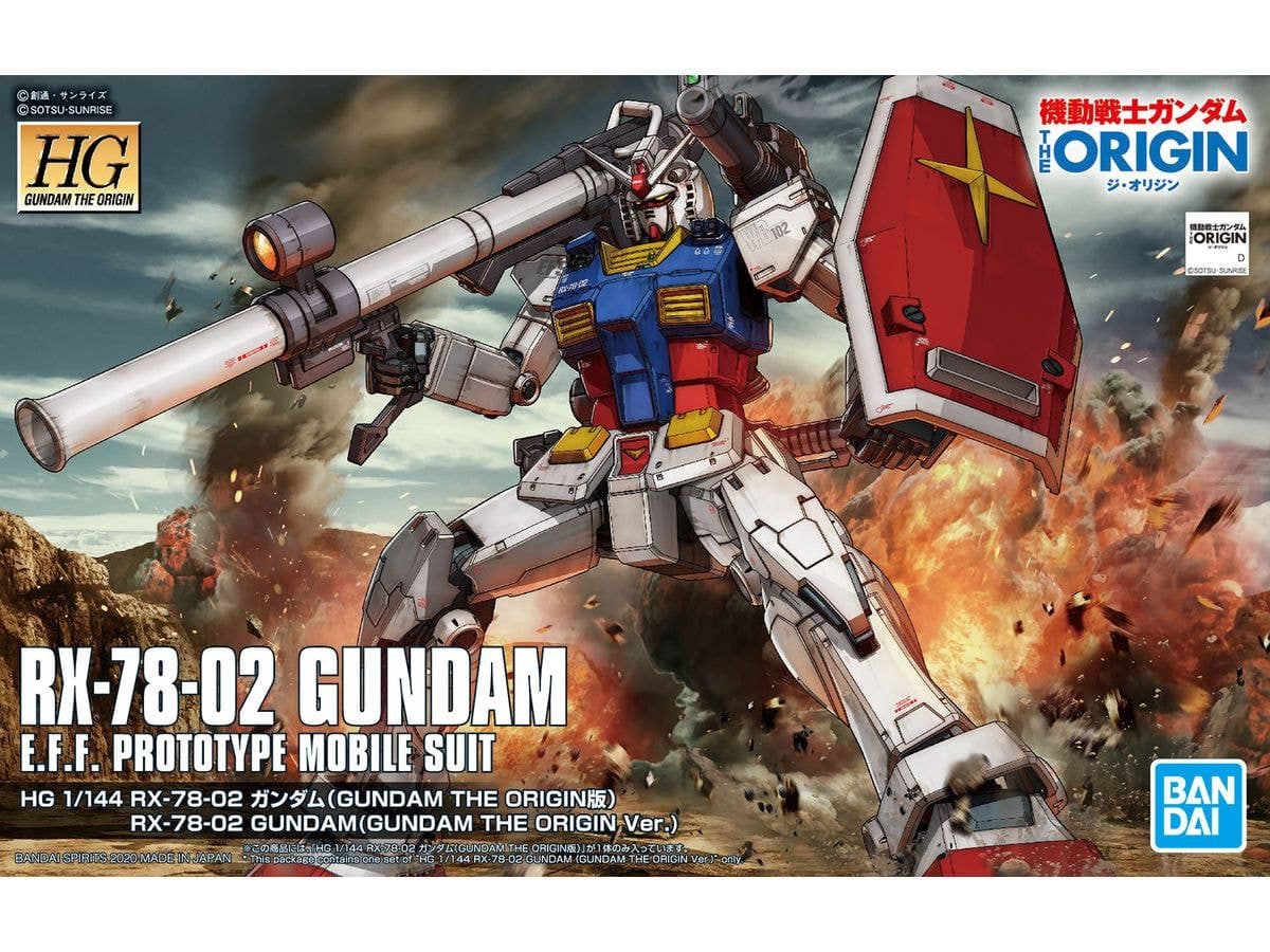 HG RX-78-02 Gundam (Gundam The Origin Ver.)