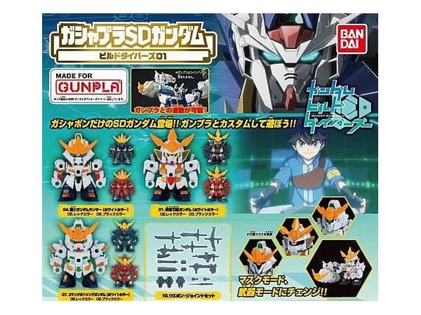 Gundam Build Divers: GashaPla SD Gundam Build Divers Vol.01 1Box 6pcs