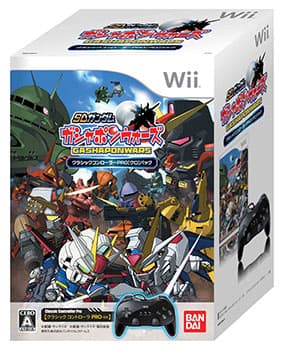 Wii SD Gundam Gashapon Wars Limited Edition w/ Classic Controller Pro (black)