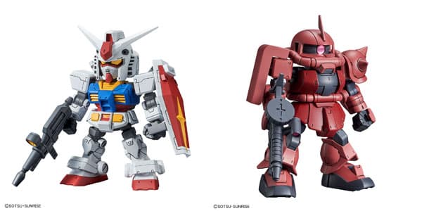 SD Gundam Cross Silhouette RX-78-2 Gundam & Char's Zaku II